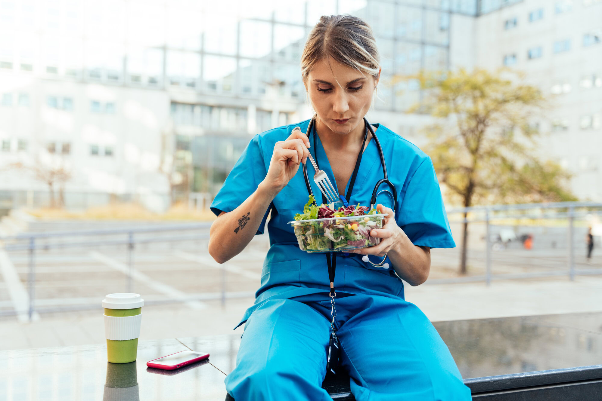 Doctor or healthcare provider using a computer to submit insurance claims through MetroPlusHealth.